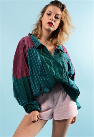 VINTAGE STRIPED SHELL JACKET