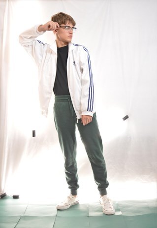 ADIDAS WHITE SPORTS JACKET / UNISEX