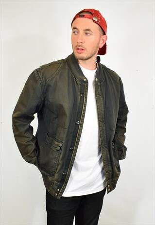 VINTAGE LEVI'S GREY CARGO BOMBER JACKET