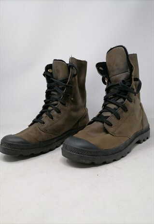 PALLADIUM BROWN WINTER CANVAS STYLE SHOES