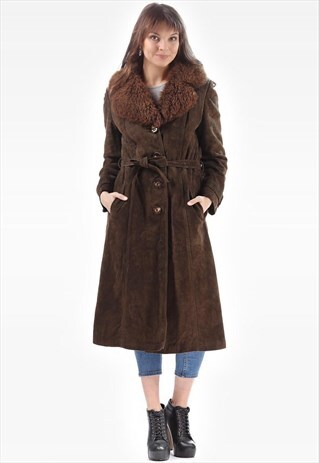 VINTAGE 70S SHEEPSKIN SHEARLING COAT