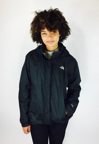 BLACK NORTH FACE HYVENT WATERPROOF COAT