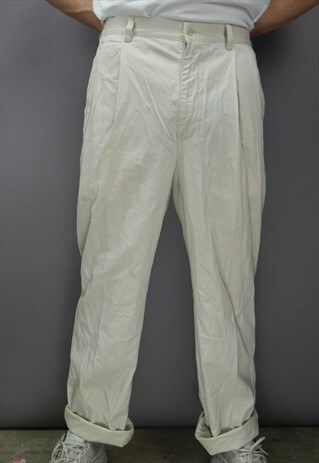 VINTAGE RALPH LAUREN TROUSERS IN CREAM