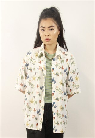 VINTAGE FLORAL PATTERNED SHIRT