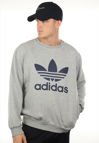 VINTAGE ADIDAS ORIGINALS BIG LOGO SWEATSHIRT JUMPER