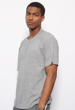 VINTAGE CHAMPION BIG LOGO T-SHIRT GREY