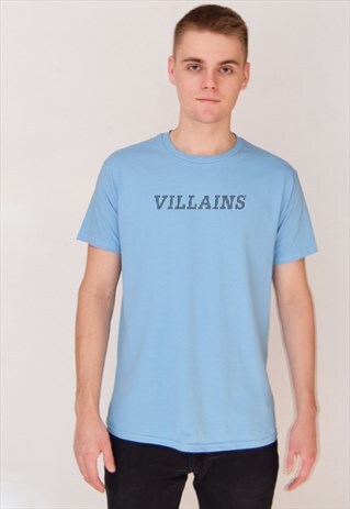 BLUE VILLAINS LINED T-SHIRT