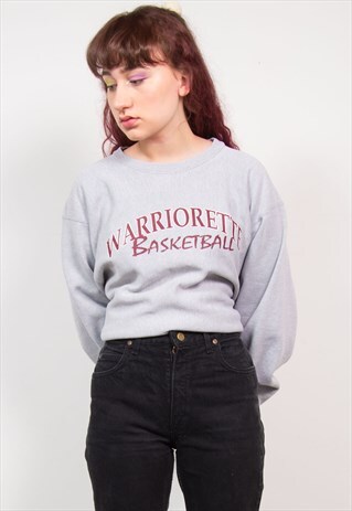 CHAMPION REVERSE WEAVE 90'S GREY BASKETBALL SWEATSHIRT