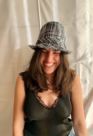 VINTAGE FEDORA TWEED HAT