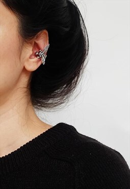 Dragon Ear Cuff Earrings Women Sterling Silver Earrings