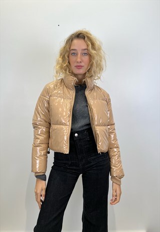 VINYL JACKET IN BEIGE