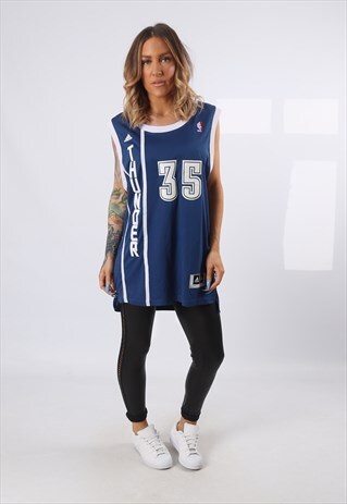 NBA OVERSIZED T-SHIRT SPORT JERSEY TOP BASKETBALL VEST (5DR)