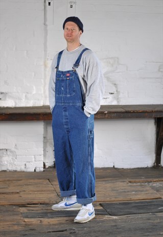 90S DICKIES DENIM DUNGAREES OVERALLS