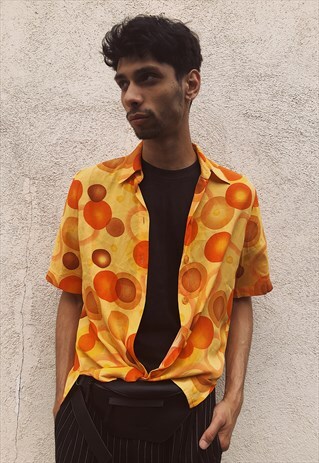 VINTAGE ABSTRACT PATTERNED SHIRT