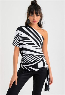 One shoulder blouse