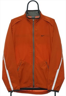 Vintage Nike 00s Orange Windbreaker Jacket Womens
