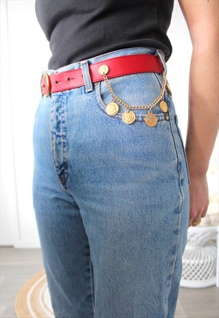 VINTAGE BELT RED