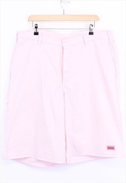 Vintage Dickies Shorts Pink With Classic Logo And Pockets 