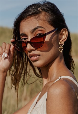 CAT EYE SUNGLASSES TORTOISESHELL