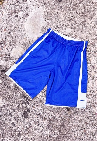 VINTAGE NIKE SHORTS SPORTS BLUE LARGE
