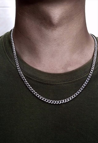 5MM SILVER CUBAN CHAIN