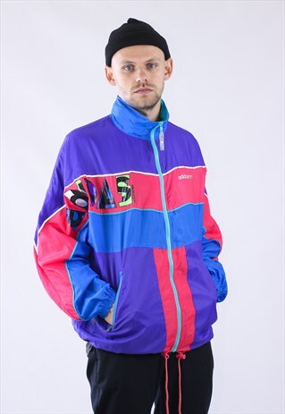 VINTAGE MENS ADIDAS ORIGINALS TRACK SUIT RAINCOAT JACKET