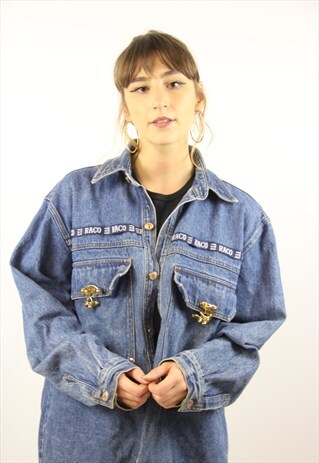 VINTAGE THICK DENIM SHIRT 90S JACKET