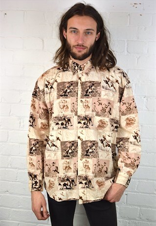 VINTAGE 90'S PATTERNED SHIRT