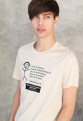 DRUM AND BASS T SHIRT BE LIKE DAVE DJ 808 AMEN JUNGLIST TEE