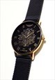 SLIM GOLD CITYSCAPE NUMERAL WATCH