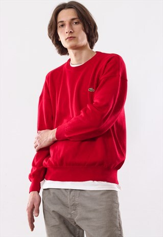 90'S VINTAGE MENS LACOSTE KNIT KNITTED JUMPER SWEATER