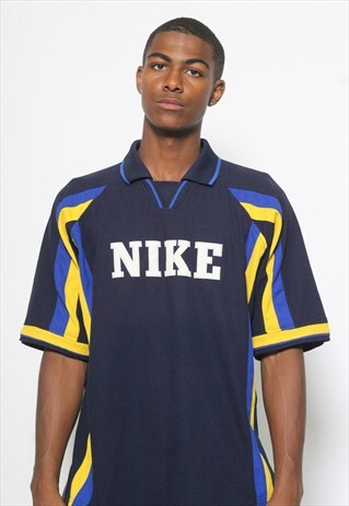 VINTAGE NIKE BLUE POLO SPORTS TOP