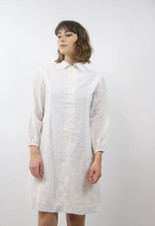 VINTAGE WHITE SHIFT DRESS