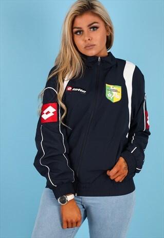 VINTAGE LOTTO TRACK JACKET IN BLUE NJ507