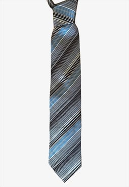 Vintage Y2K Roberto Cavalli Blue Striped Tie