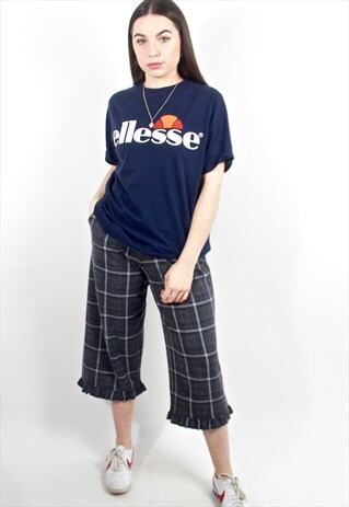 90'S RETRO BLUE SPELL-OUT LOGO T-SHIRT