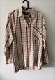 PASTEL CHECKERED COUNTRY STYLE CASUAL STREET STYLE SHIRT 