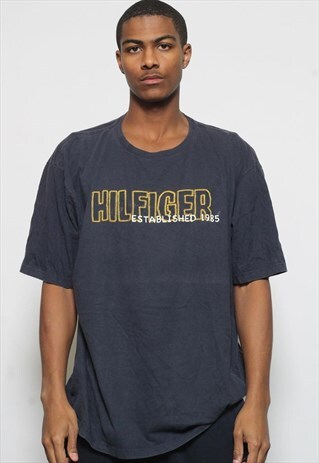 VINTAGE TOMMY HILFIGER LOGO T-SHIRT BLUE