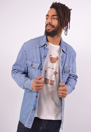 VINTAGE LEVI'S DENIM SHIRT BLUE