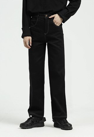 KALODIS VINTAGE CASUAL ALL-MATCH STRAIGHT CASUAL TROUSERS