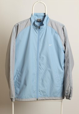 Vintage Nike Sportswear Shell Logo Jacket Grey Blue