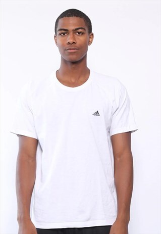 VINTAGE ADIDAS LOGO T-SHIRT WHITE