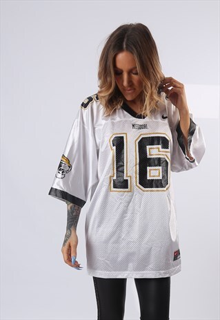 OVERSIZED T-SHIRT SPORT JERSEY TOP FOOTBALL UK 16 (Q4K)