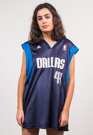 90'S VINTAGE ADIDAS NBA DALLAS MAVERICKS BASKETBALL JERSEY