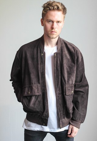 VINTAGE SUEDE BOMBER JACKET
