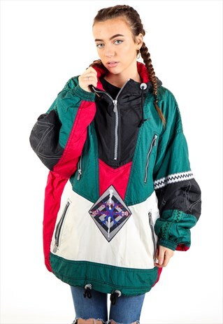 VINTAGE PATTERNED PUFFER JACKET J2751