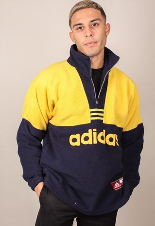 VINTAGE ADIDAS 3/4 ZIP FLEECE ASM1998