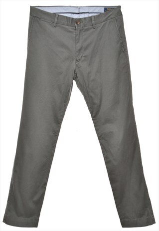 VINTAGE RALPH LAUREN GREY TAPERED TROUSERS - W34