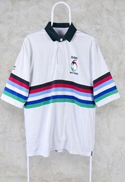 Vintage Cotton Traders Rugby Polo Shirt RBS Six Nations XL