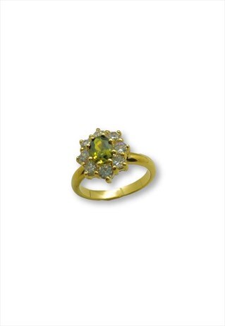 GREEN STONE RING